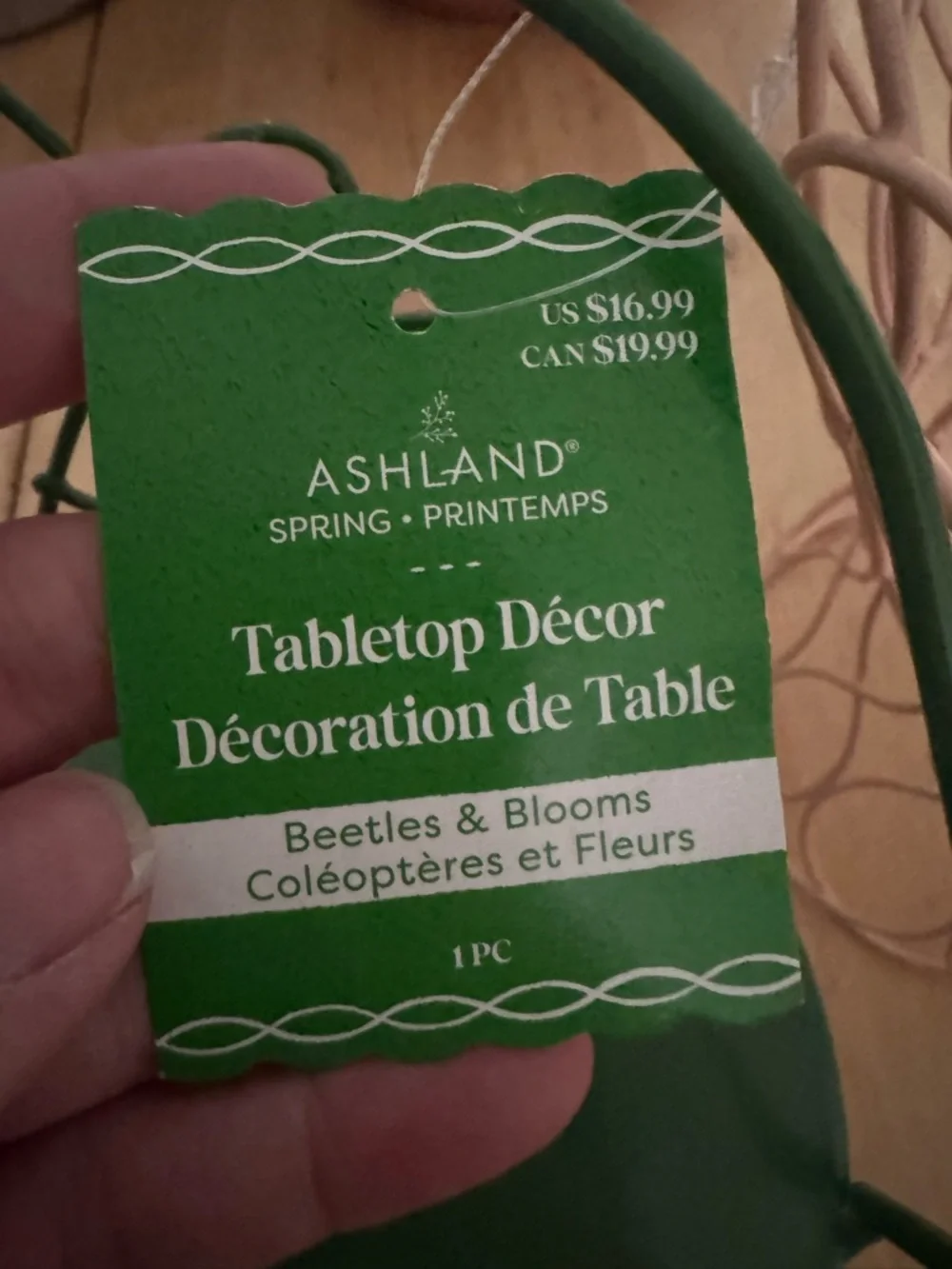 Ashland Green and Blush Metal Tabletop Chairs (NWT) - Picture 6 of 7